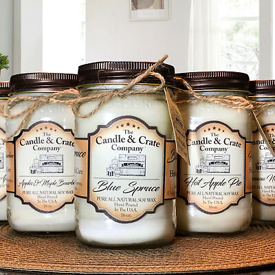 #ad Winter Candle Christmas Candle Soy Candle Choose Your Scent 16 oz Candle