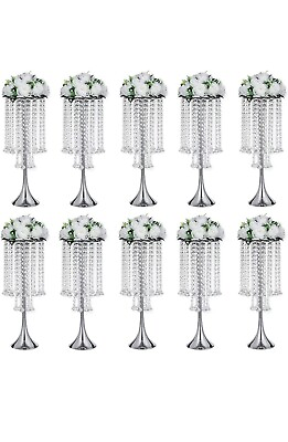 #ad 10 Tall Elegant Centerpiece 21.8 Inches Without Flowers