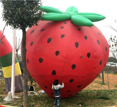 #ad 2 3 4 5m advertising inflatable strawberry fruit festival customized model 2021