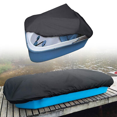 #ad 115quot; L x 80quot; W 292*203cm Fits 3 or 5 Person Pedal Boat Cover 420D Waterproof US