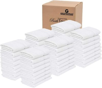 #ad Bath Towel 24x48 Cotton Blend Bulk Pack of 6124860120 Pool Spa Resort Towels