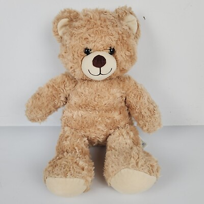 #ad Build a Bear Tan Happy Hugs Brown Nose Swirl Fur Plush Stuffed Animal Teddy 16”