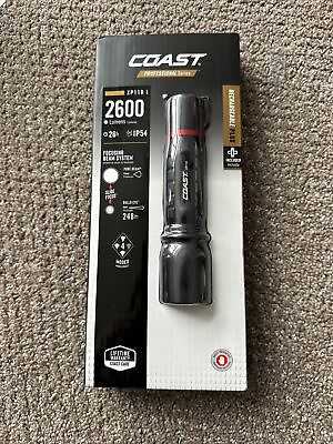#ad Coast XP11R Pure Beam Slide Focus 2600 Lumens Dual Power Rechargeable Flashlight