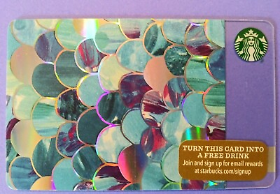 #ad STARBUCKS CARD 2015 quot;MERMAID SCALES HOLOGRAMquot; A REAL BEAUTY VHTF POPULAR CARD