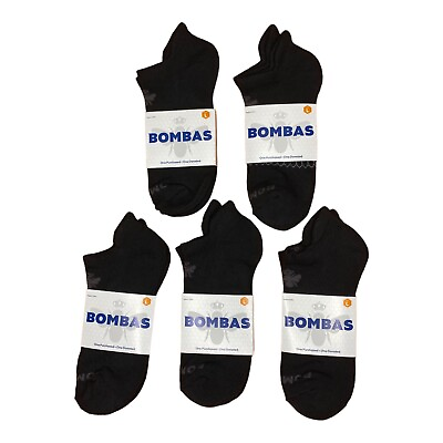 #ad Bombas Socks Unisex Ankle Size Large Men#x27;s 9 13 Women#x27;s 10.5 13 5 Pairs