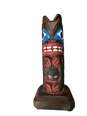 #ad Authentic Alaska Craft Ketchikan Alaska Totem Pole Figurine