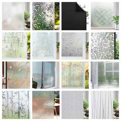 #ad 2024 Home 75 90cm Wide Frosted Window Privacy Window Sticker Static