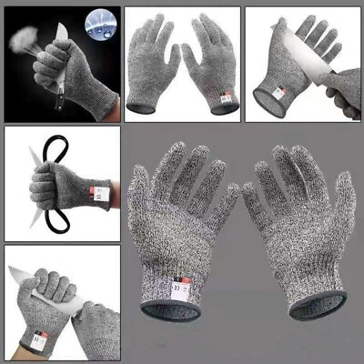 #ad New Useful Brand New Cut Resistant Gloves HPPE Hemp Gray Protection Gloves