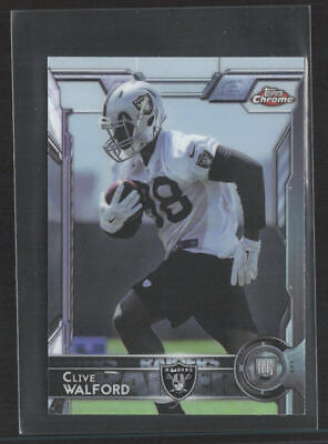 #ad Clive Walford 2015 Topps Chrome Mini Rookie #156 Oakland Raiders