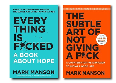 #ad Everything is Fucked and Subtle Art of Not Giving a Fuck Combo BRANDNEW BOOK