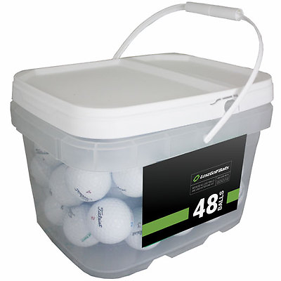 #ad 48 Titleist Pro V1x 2018 Mint Quality Used Golf Balls AAAAA *In a Free Bucket *