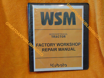 #ad Kubota MX5100 Tractor workshop Service Manual 3 ring binder