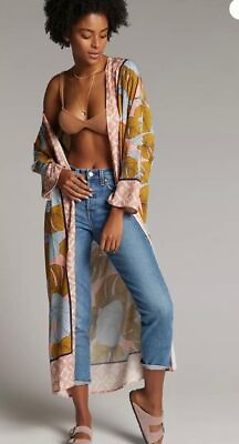 #ad Anthropologie Sophia BL NK Kimono Size One size