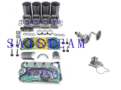 #ad Isusu 4JB1 Non Turbo Engine Rebuild Kit water pumpamp;oil Pump Fits Bobcat Loader