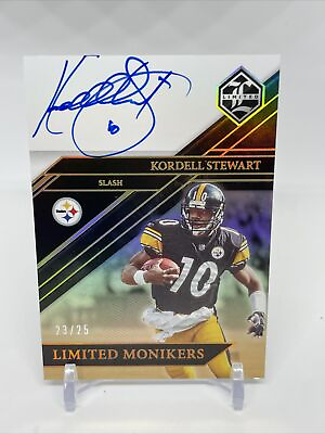 #ad 2022 Panini Limited Football Kordell Stewart Limited Monikers Ruby 23 25