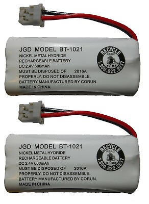 #ad Uniden BT 1021 BT1021 High Capacity Replacement Cordless Phone Battery 2 Pack