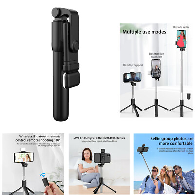 #ad Fill Light Bluetooth Smartphone Folding Selfie Stick 680mm Maximum Elongation