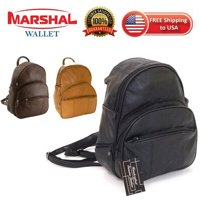 #ad New Leather Backpack Purse Sling Bag Back Pack Shoulder Handbag Organizer Pocket