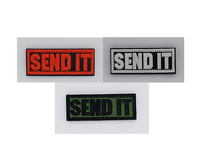 #ad Send It Funny Tactical Morale Embroidered Hook and Loop Patch