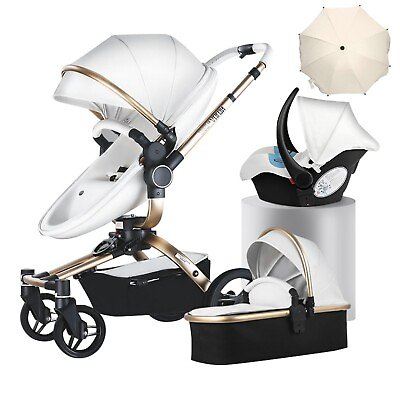 #ad Aulon Baby Stroller 360° Rotation 3in1 Pram Wagon Stroller Newborn Bassinet Pram