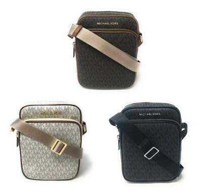 Michael Kors Medium Flight Bag Crossbody Leather Handbag $99.94