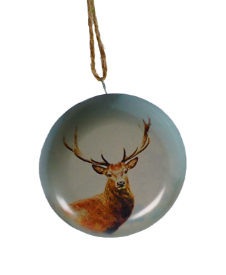 #ad Reindeer Christmas Ornament Holiday Tree Decor Fox Wild Animals Winter Gift Deer