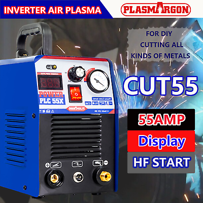 #ad Plasma Cutter HF DC 55A Inverter 110 220V Cutting Machine 1 2 Inch Iron Steel