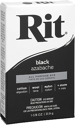 Rit All Purpose Powder Dye Black 1.125 oz Same Day Shipping $8.27