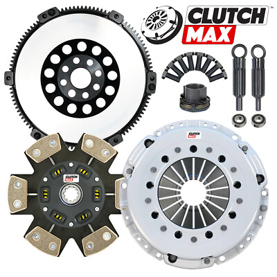 #ad #ad STAGE 4 CLUTCH KIT SOLID FLYWHEEL for 92 99 BMW 323 325 328 E36 2.5L 2.8L 6CYL