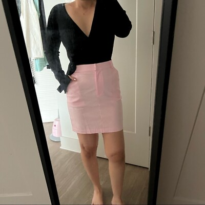 #ad Grey lab Los Angeles high waist mini skirt with pocket