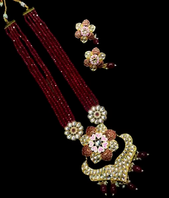 #ad Jewelry For Women Kundan Party Set Long Necklace