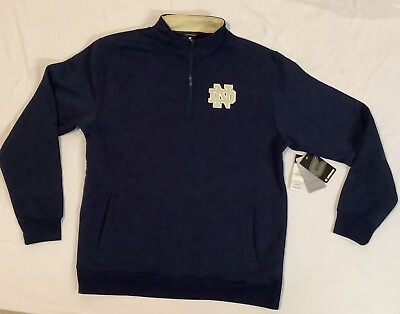 #ad Notre Dame Fighting Irish Quarter Zip Jacket Large NEW never worn