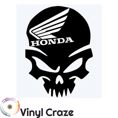 #ad Punisher Skull JDM Racing ANY Color Vinyl Decal Fits Honda Wing Civic Vtec Si
