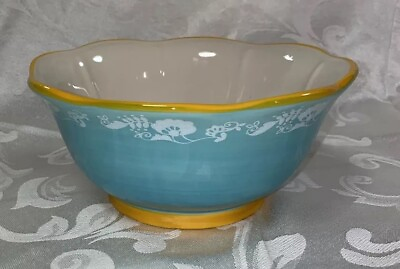 #ad The Pioneer Woman Spring Bouquet Serving Cereal Bowl 6.75” Teal Floral NEW