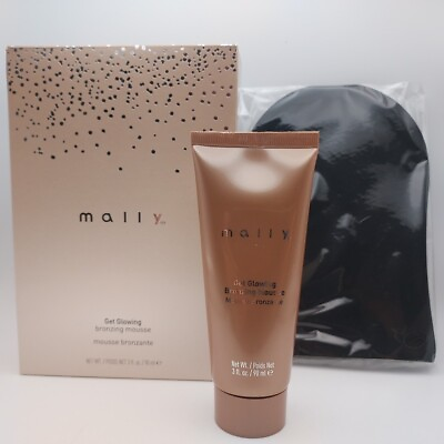 #ad Mally Get Glowing Bronzing Mousse Set Shade DEEPER