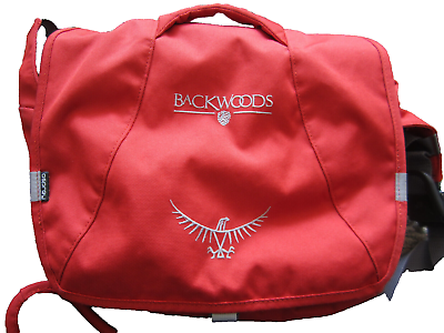 #ad OSPREY Backwoods Flapjack Courier Small Red Orange Messenger Crossbody Bag Day