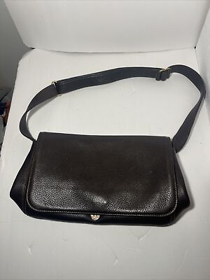 #ad COACH E7M 4928 Dark Brown Pebbled Leather VGVC Sonoma Shoulder Bag Purse