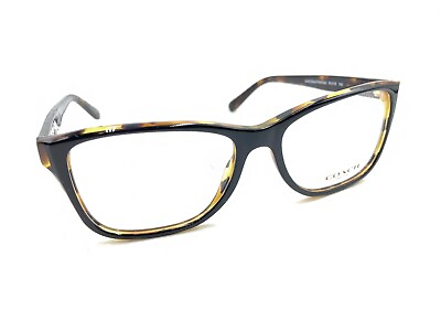 #ad Coach NEW HC 6129 5446 Black Brown Tortoise Eyeglasses Frames 54 16 140 Designer