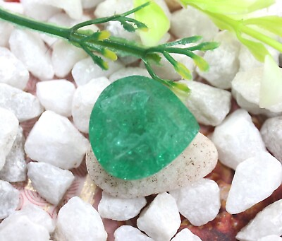 #ad Special Festive Sale Pear Shape 19.20 Ct EGL Green Emerald Colombia Gemstone FSS
