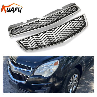 #ad Bumper grille Assembly For 2010 2015 Chevrolet Equinox Models w Chrome Package