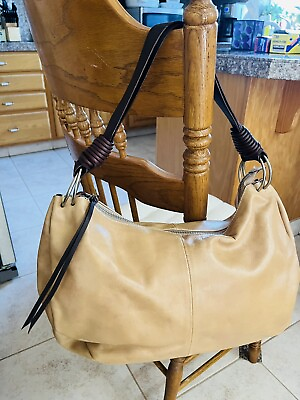 #ad PRUNE Argentina Soft Genuine Leather Hobo Handbag With Shoulder Strap
