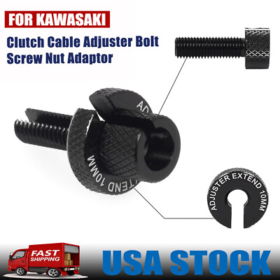 #ad Clutch Cable Adjuster Bolt Screw Nut Adaptor For KAWASAKI NINJA 1000 ZX 6R Z 125