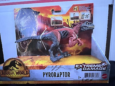 #ad Jurassic World Dominion Pyroraptor Dinosaur Extreme Damage Collection