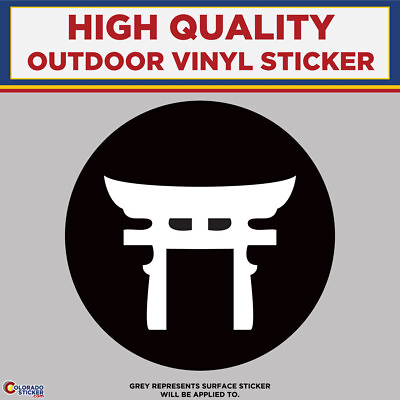 #ad Shinto Symbol High Quality Vinyl Stickers