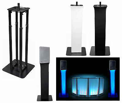 #ad 1 Rockville Black Adjustable Totem Speaker Stand For American Audio XSP 15A