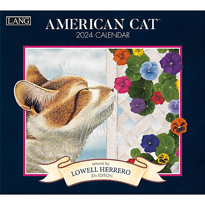 #ad Lang American Cat 2024 Wall Calendar w