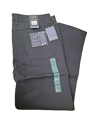 #ad Gap Men#x27;s Slim Fit 5 Pocket Pant Size 40 x 30 True Black