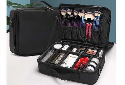 #ad Professional Makeup Bag Cosmetic Case Storage Handle Organizer Artist Travel
