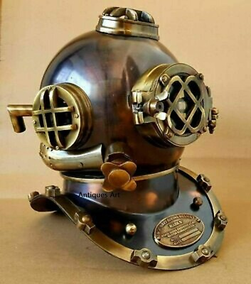 #ad Nautical Art Handcrafted Antique Style Diving Divers Helmet Designer BEST gift