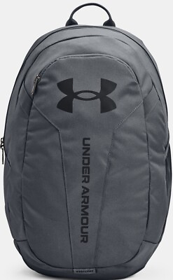 #ad Under Armour Hustle Lite Backpack Color: Pitch Gray